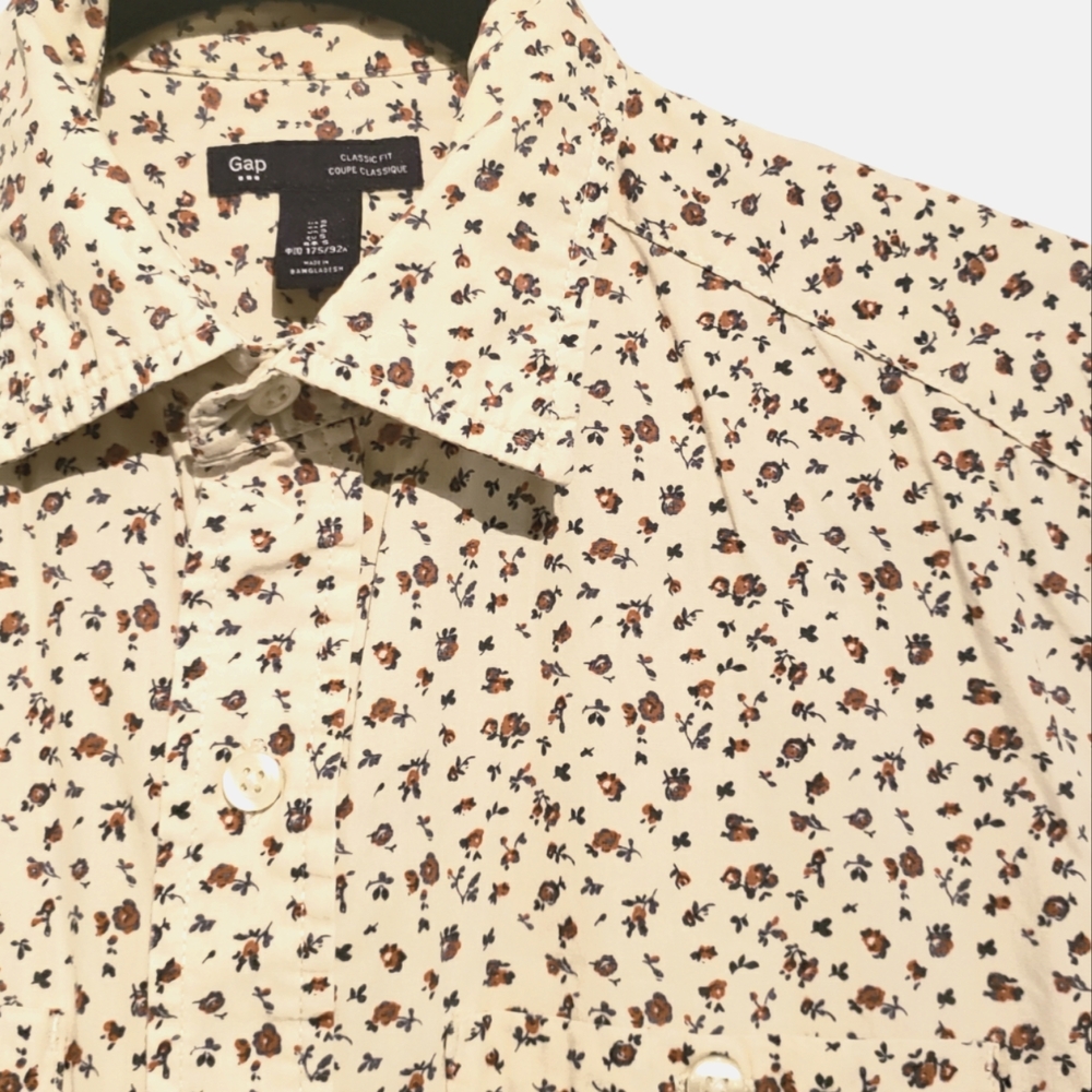 GAP floral button down shirt
